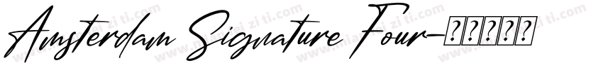 Amsterdam Signature Four字体转换